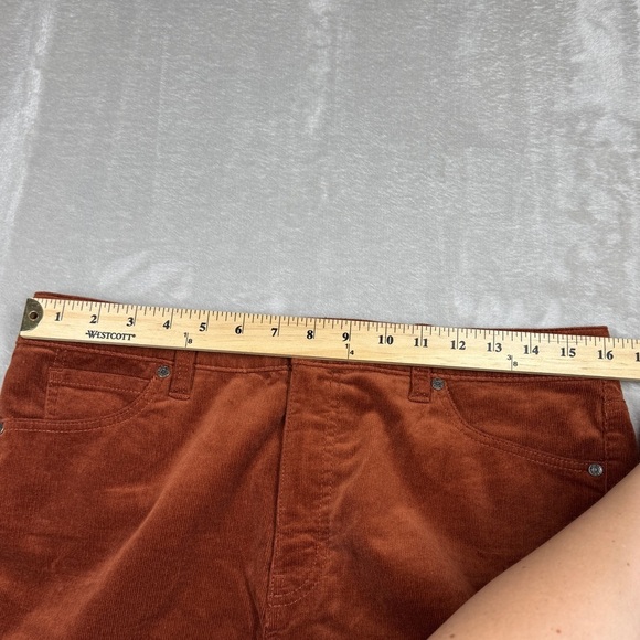NWT Talbots Stretch Corduroy High Waist Straight Rust Brown Pants Size 10 - Picture 5 of 14